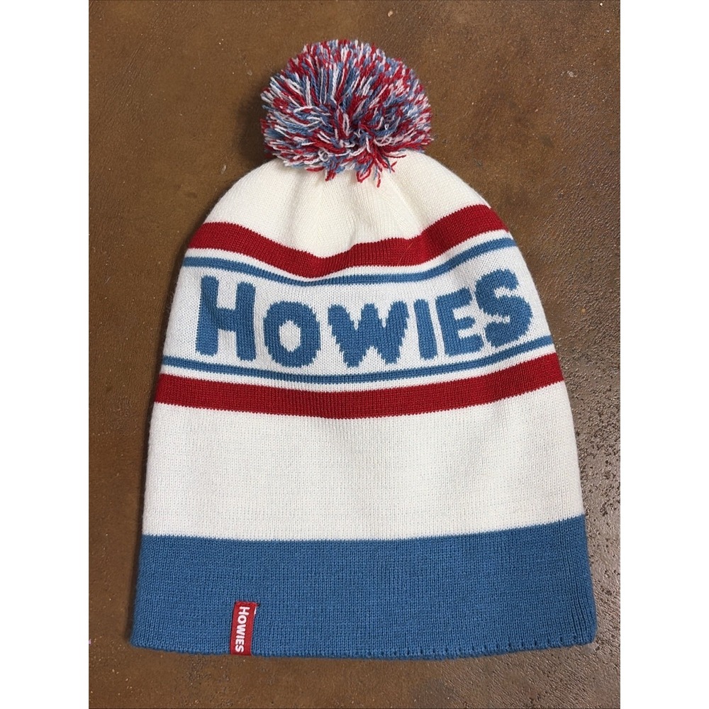 Howies Hockey Tape Winterpeg Pom Beanie Outerwear Knit Hat Adult One Size